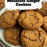 Molasses Ginger Cookies pinterest