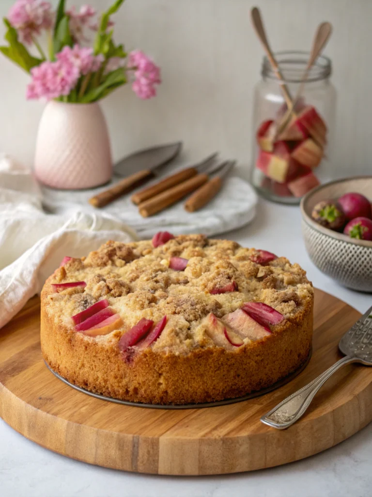 Old-Fashioned Rhubarb Coffee Cake