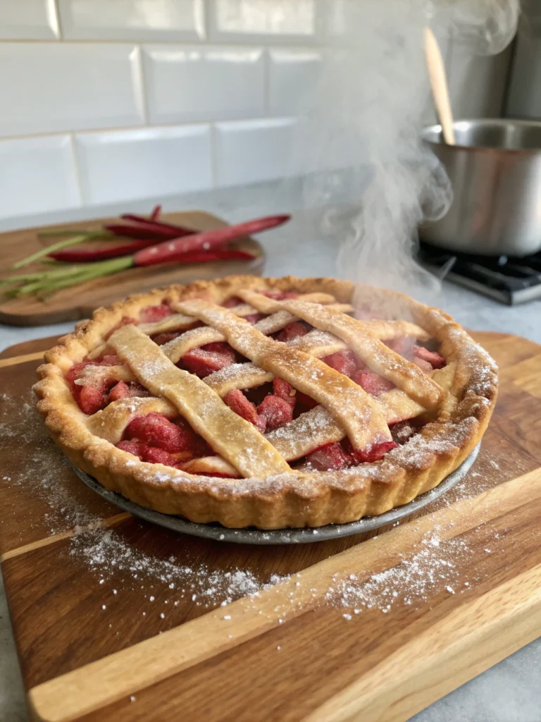 Perfect Old-Fashioned Rhubarb Pie