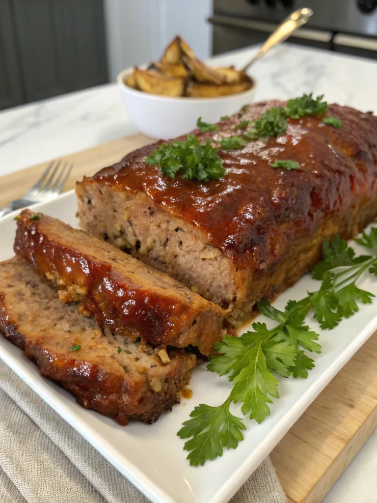 Savory Meatloaf with Brown Sugar