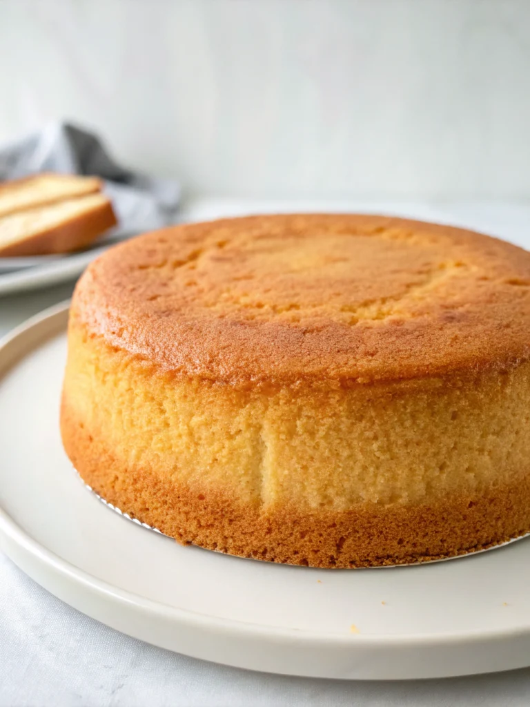Simple 3-Ingredient Sponge Cake