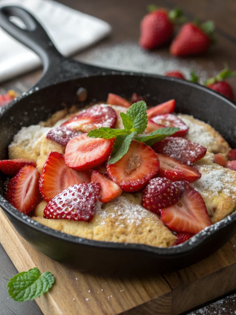 Skillet Strawberry Shortcake