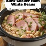 Slow Cooker Ham White Beans pinterest