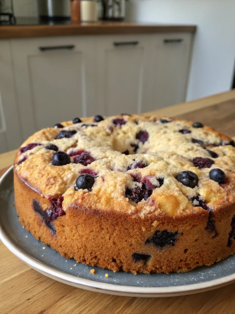 Sour Cream Blueberry Coffee Cake