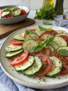 Summer Fresh Cucumber Tomato Salad