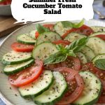 Summer Fresh Cucumber Tomato Salad pinterest