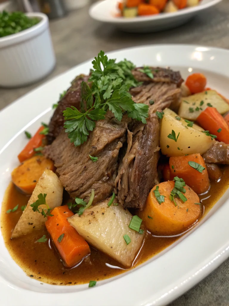Sunday Pot Roast with Carrots