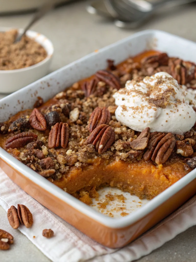 Sweet Potato Casserole with Pecans