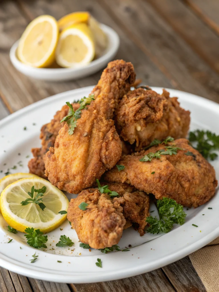 Sweet Tea Brined Fried Chicken