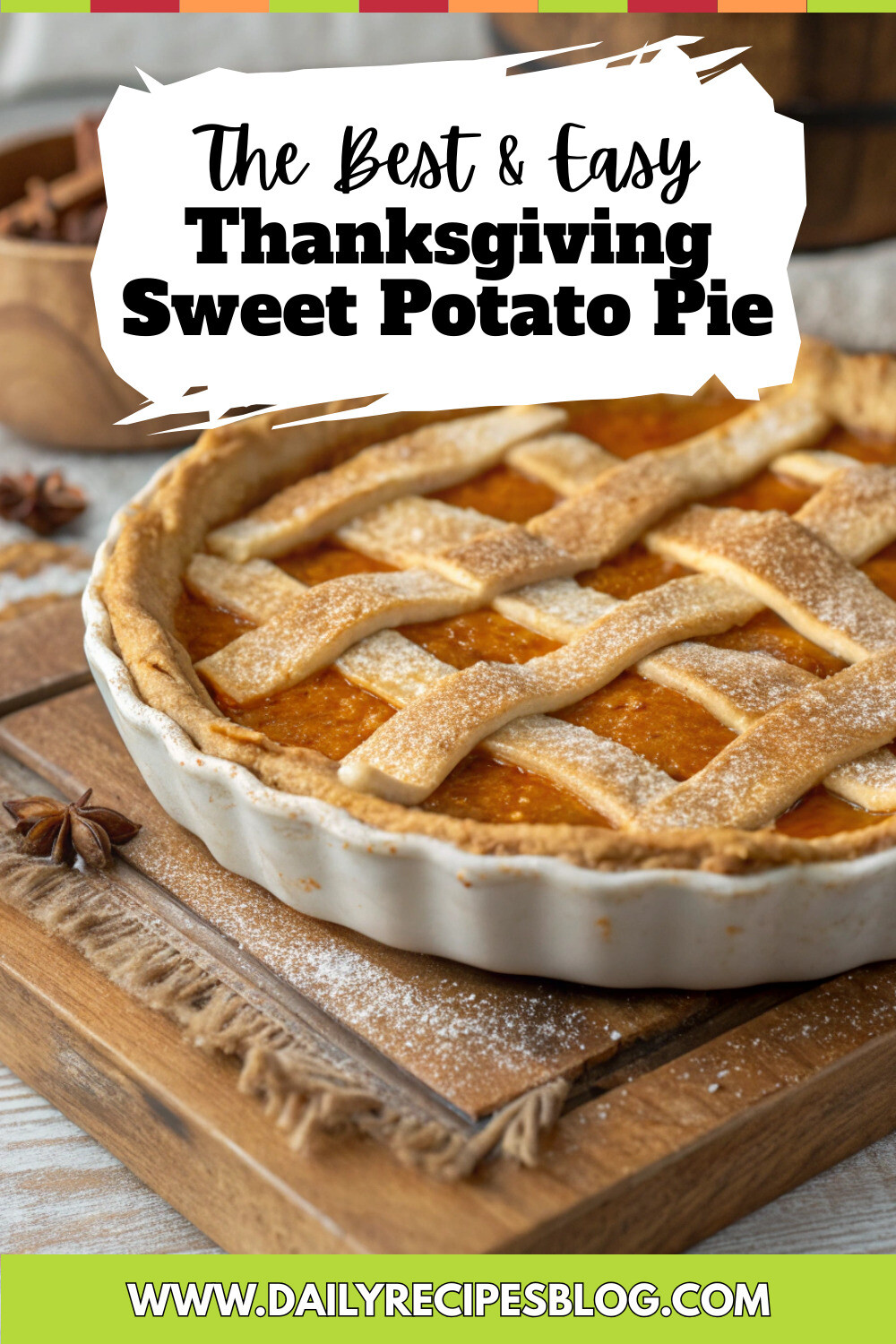 Thanksgiving Sweet Potato Pie pinterest