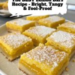 The BEST Lemon Bars Recipe pinterest