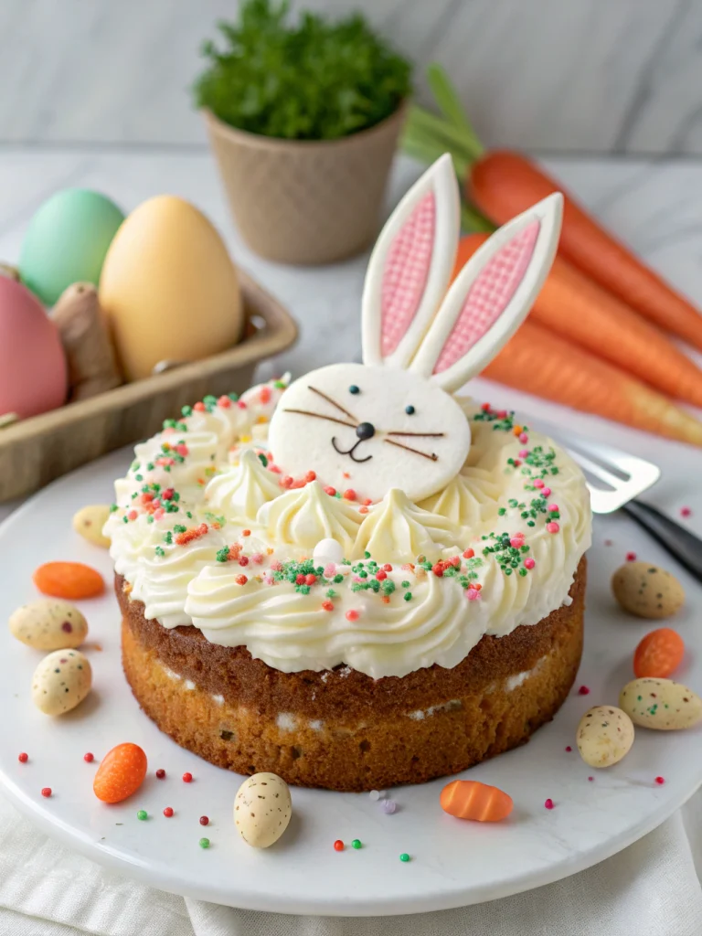Easter Bunny Carrot Cake