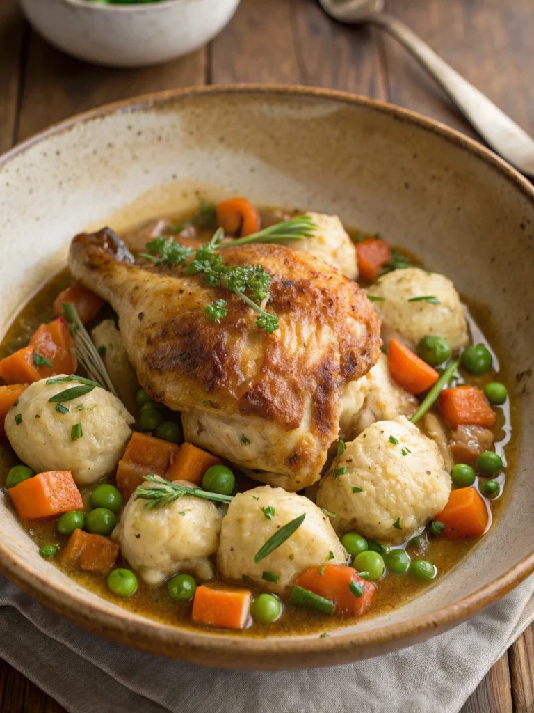 Farmhouse Chicken With Dumplings