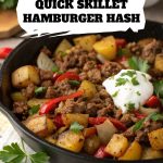 Quick Skillet Hamburger Hash pinterest