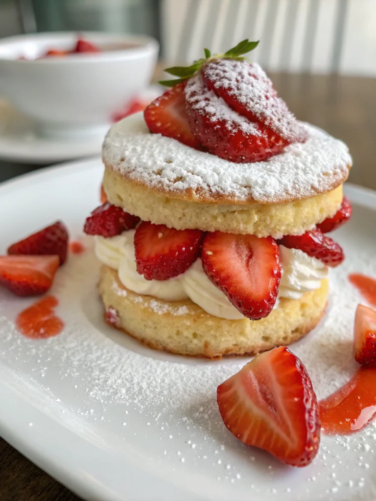 Sugared Strawberry Shortcake