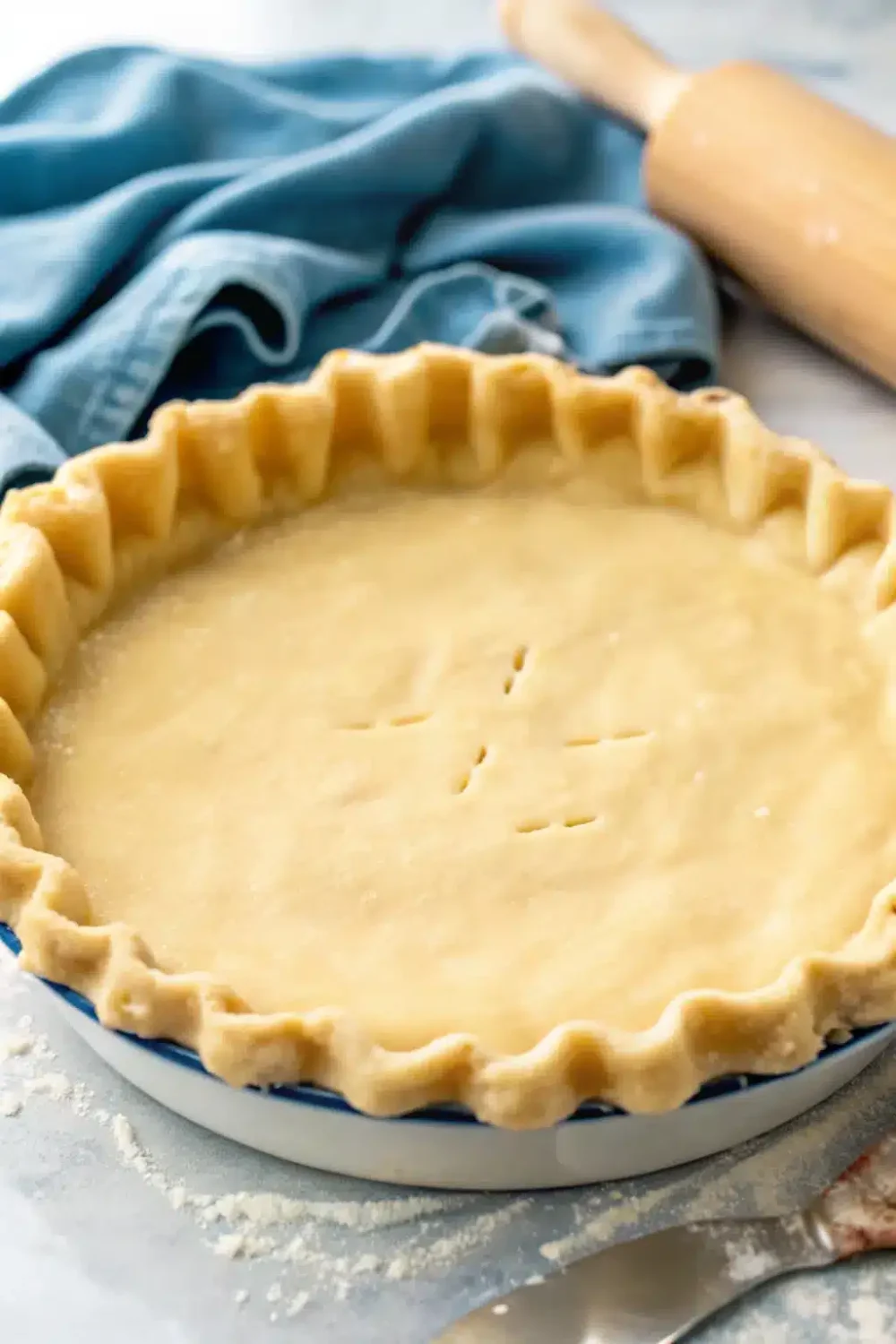 Easy-to-make pie crust, a versatile base for both desserts and savory dishes.