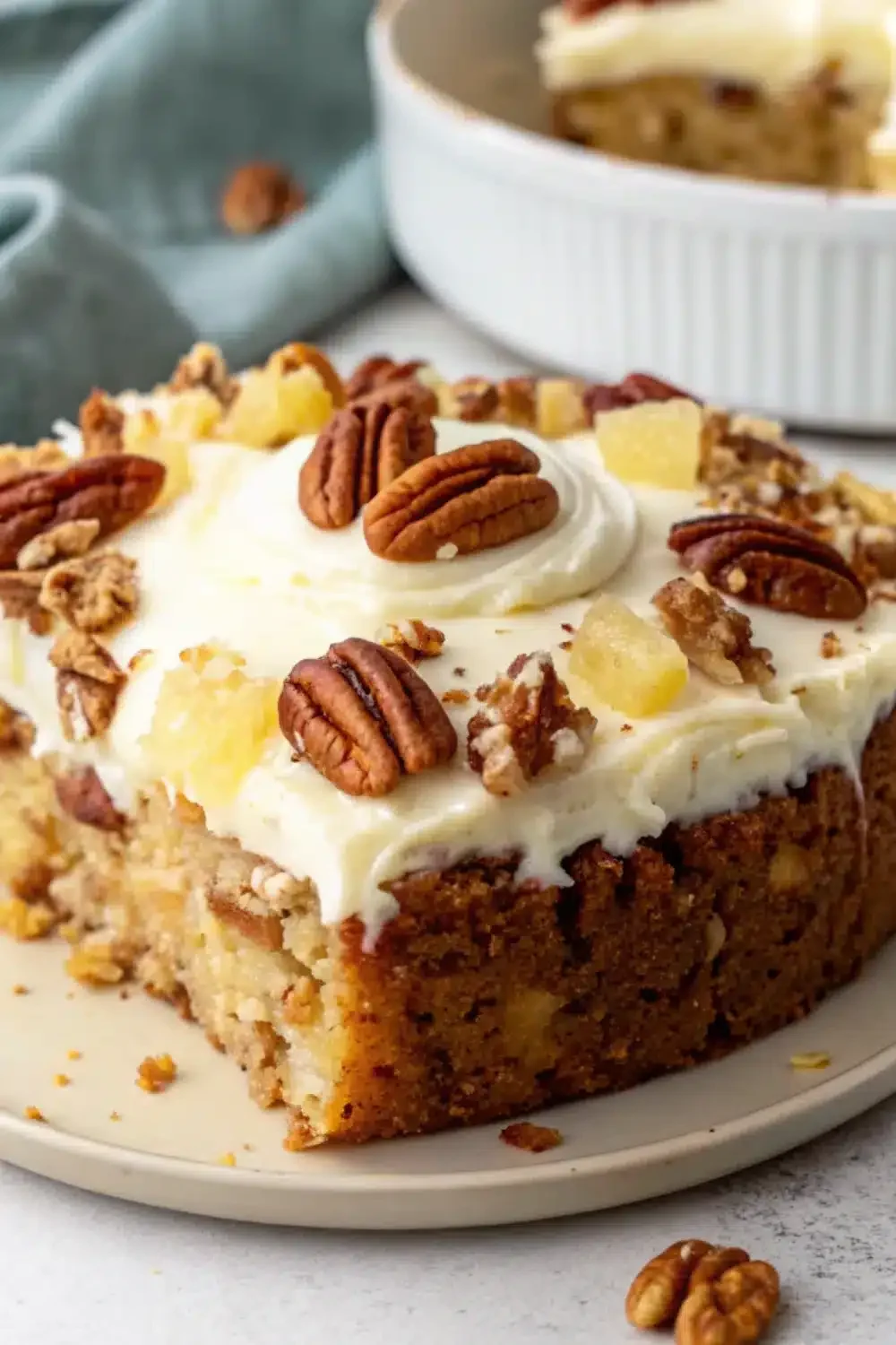 11 pineapple pecan cake with cream cheese frosting