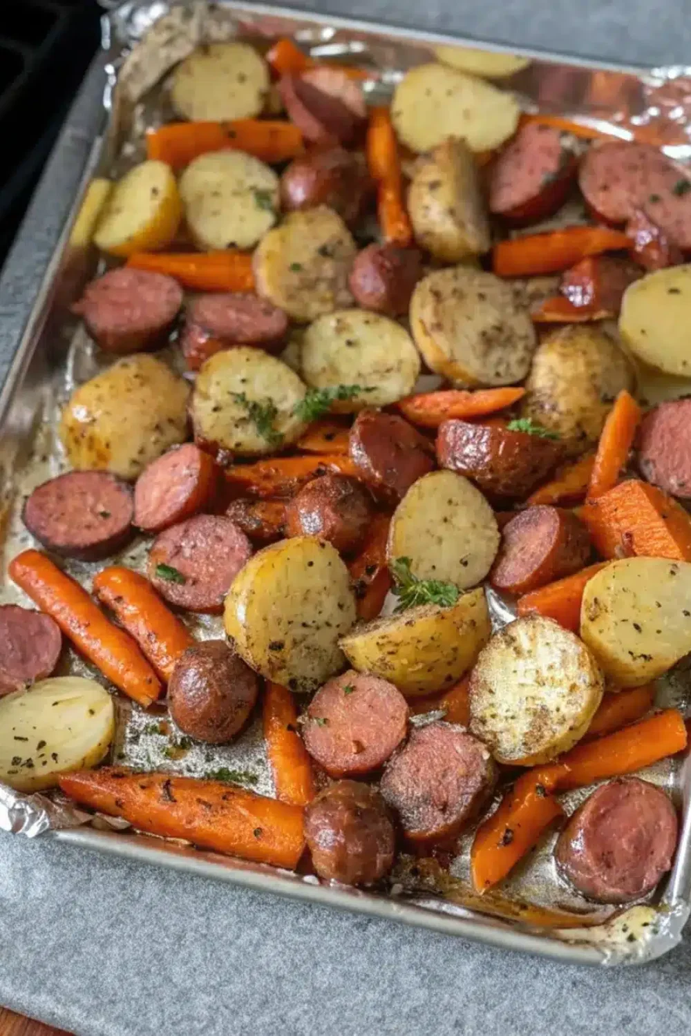 18 one pan oven roasted potatoes sausage and peppers