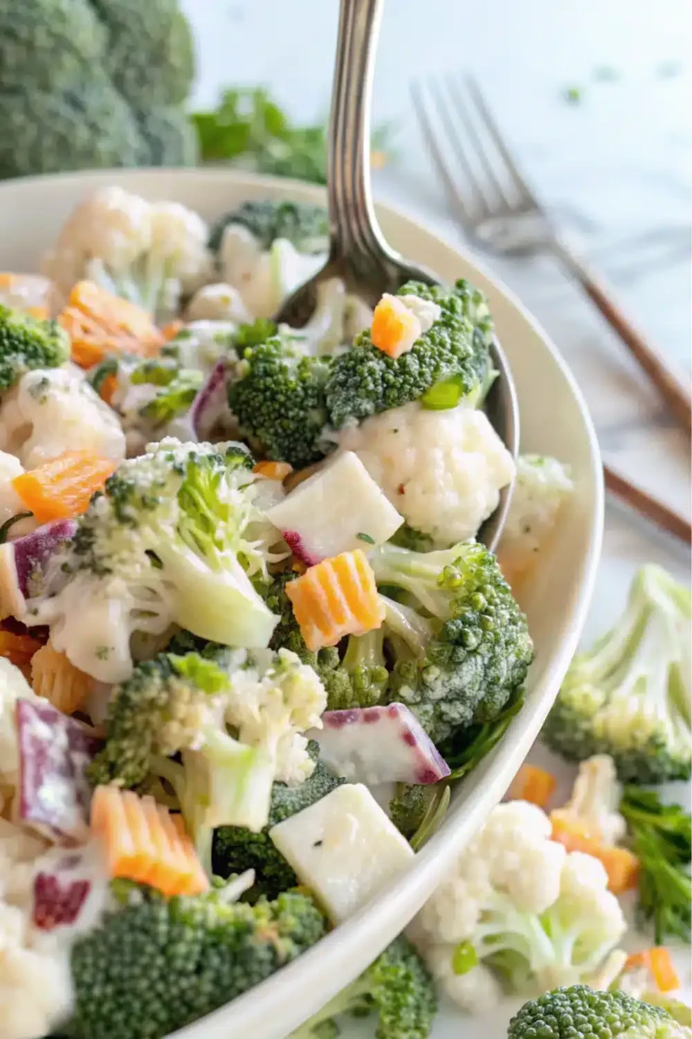 3 sweet broccoli cauliflower salad