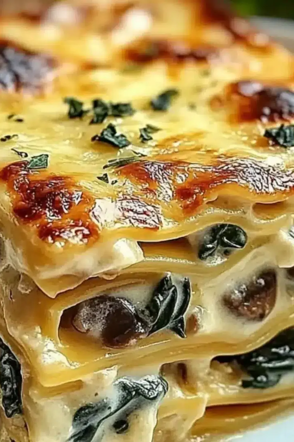 4 creamy spinach and mushroom lasagna 1