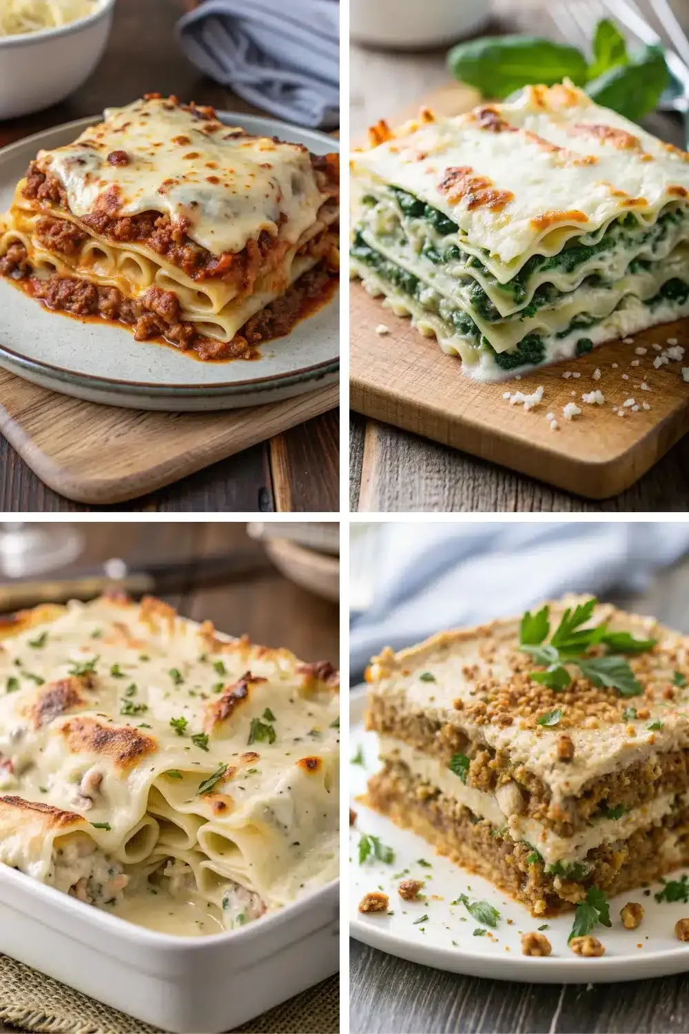 4 lasagna recipes