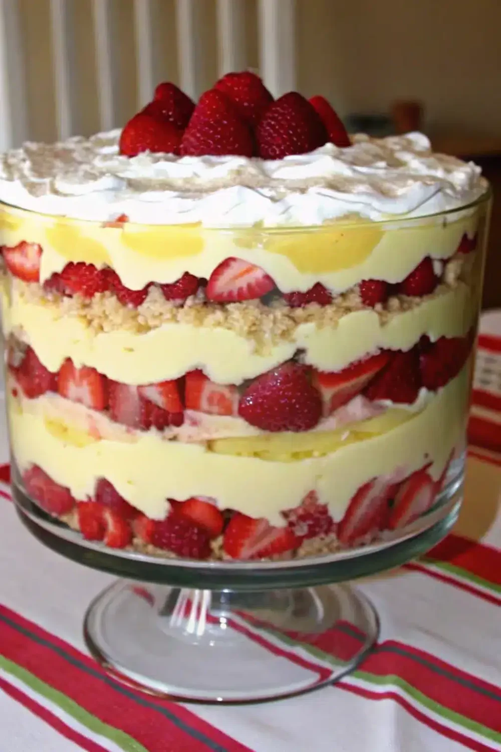 Southern Strawberry Punch Bowl Cake