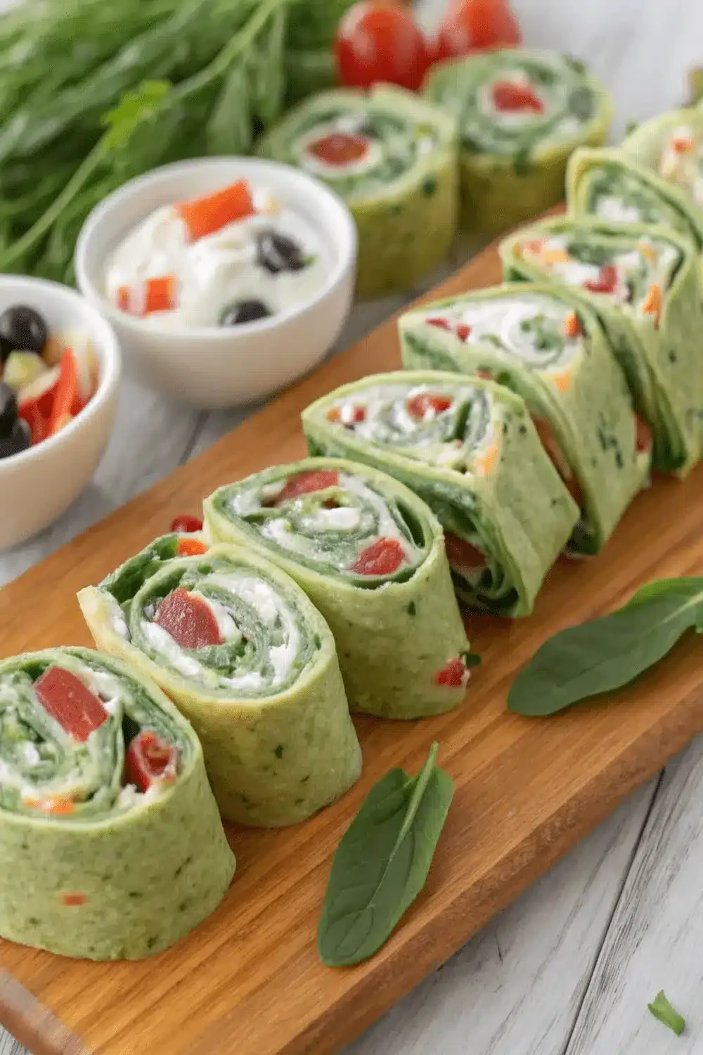 Veggie Cream Cheese Roll-Ups filled with fresh vegetables and creamy cheese for a quick and delicious appetizer or snack.