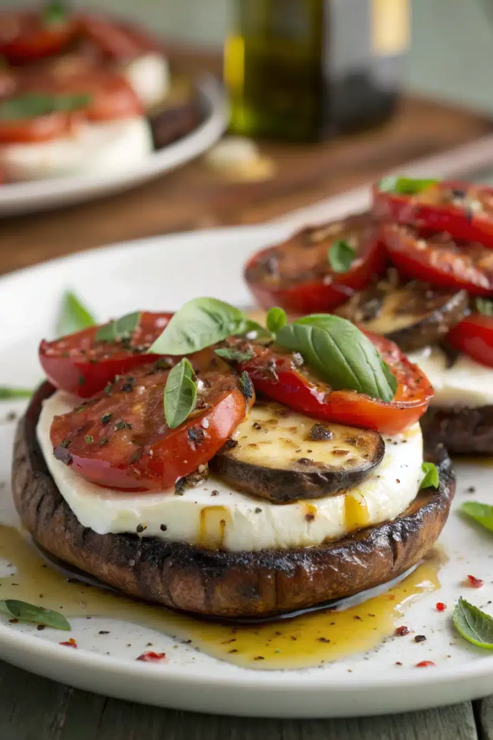 Caprese Stuffed Portobellos
