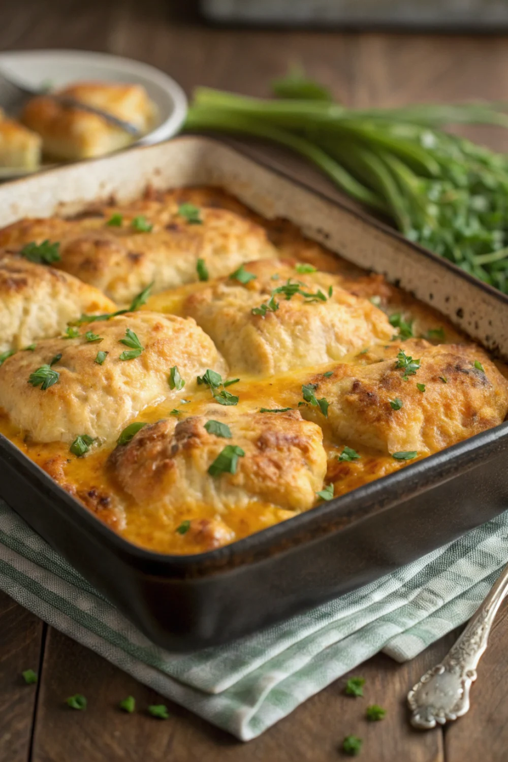 Cheddar Bay Chicken Cobbler