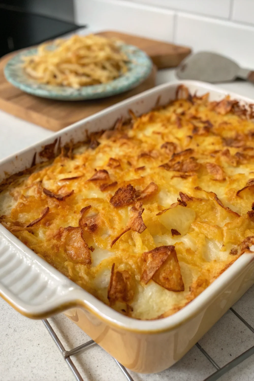 Cheesy Hash Brown Potato Bake