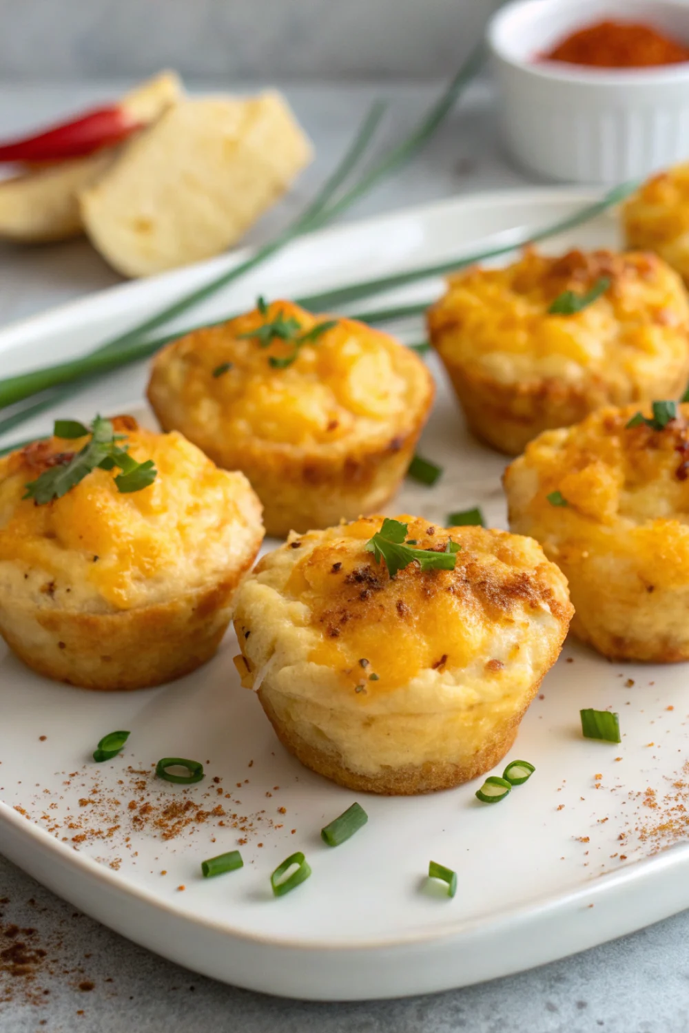 Cheesy Mashed Potato Puffs