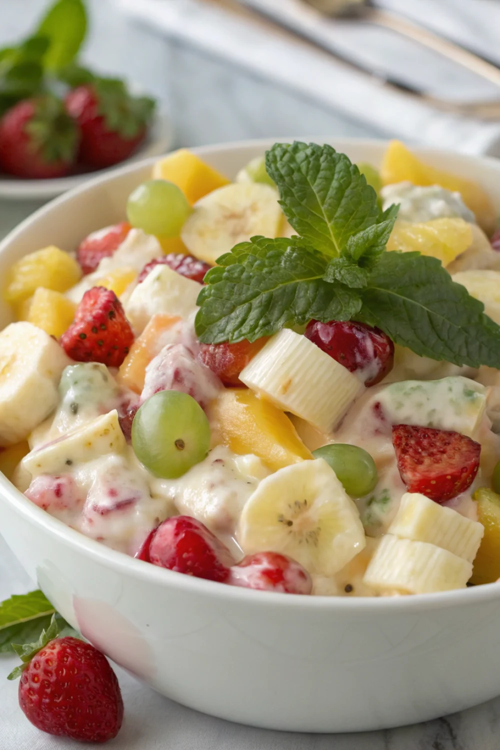 Creamy Ambrosia Fruit Salad
