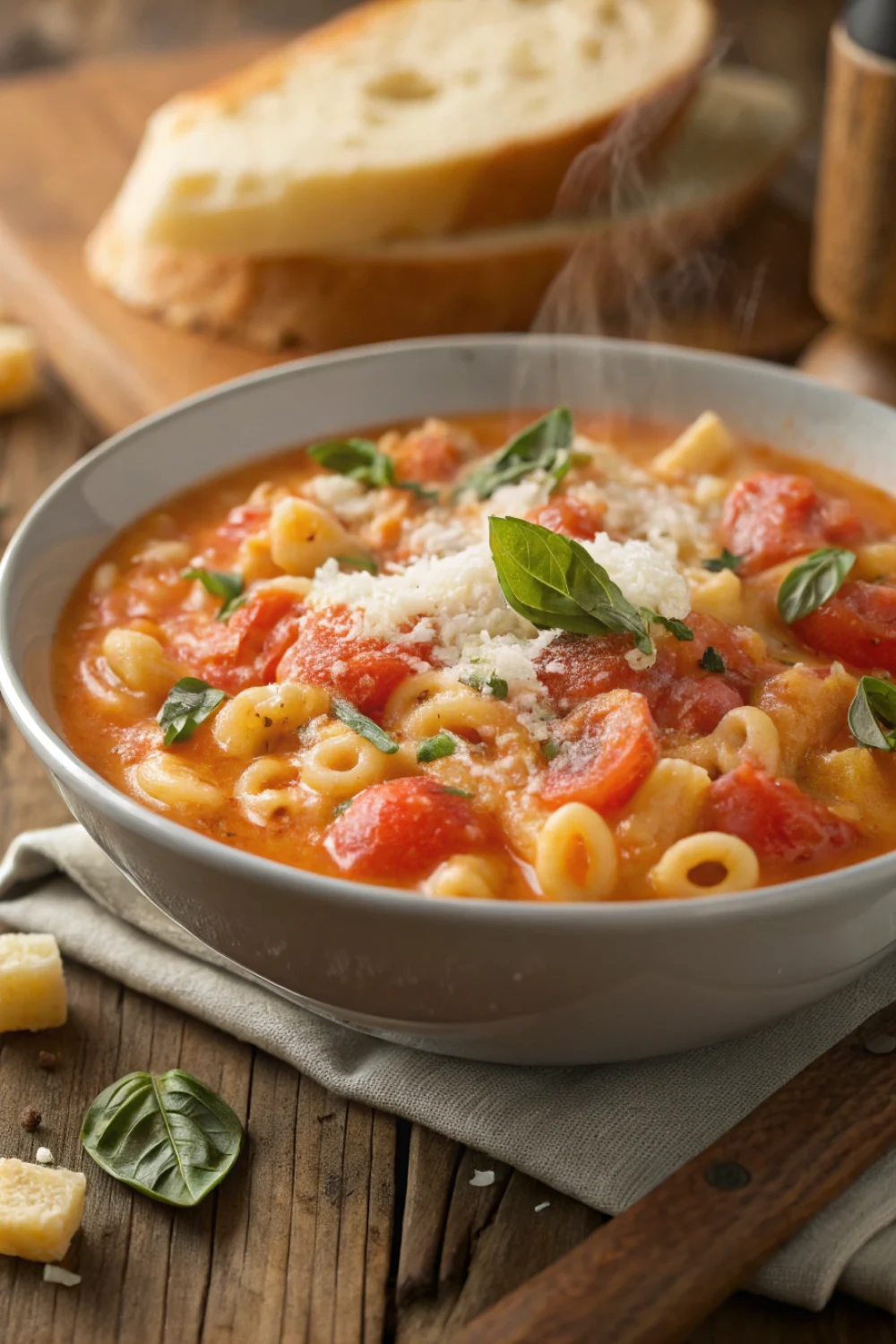 Creamy Tomato Macaroni Soup