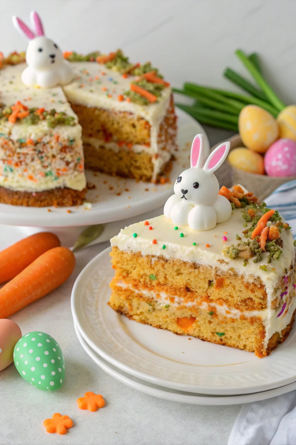 Easter Bunny Carrot Cake