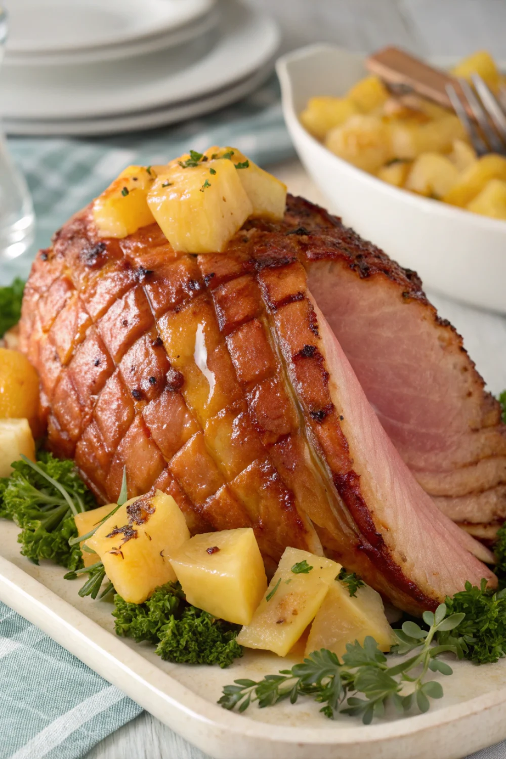 Easter Ham with Pineapple Glaze