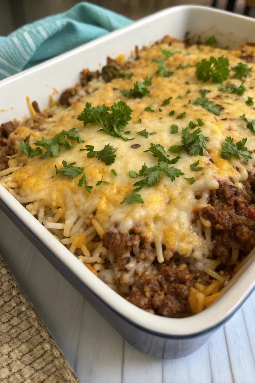 Easy Hamburger Rice Casserole