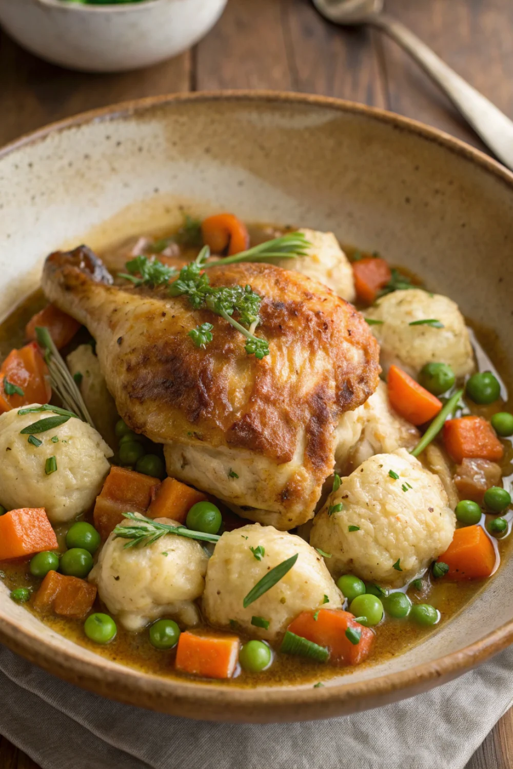 Farmhouse Chicken With Dumplings