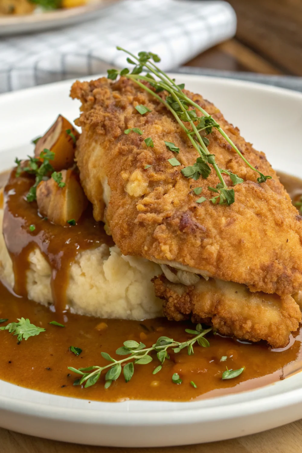 Golden Fried Chicken and Gravy