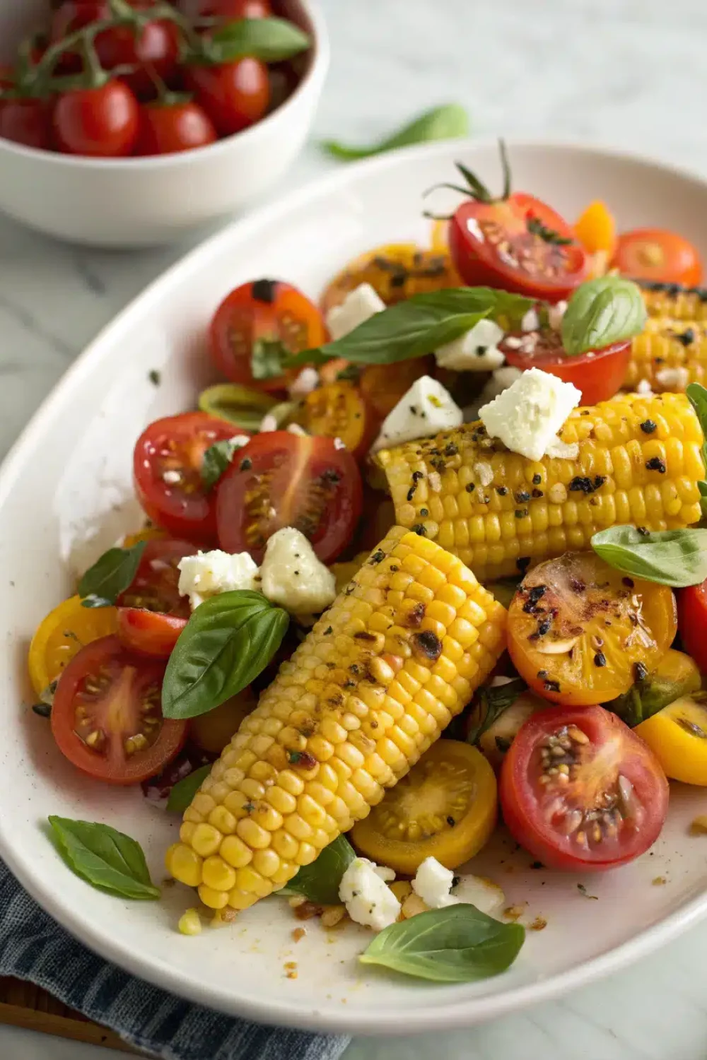 Grilled Corn & Tomato Salad