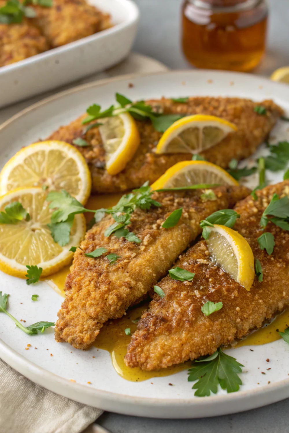 Honeyed Cornmeal Fried Catfish