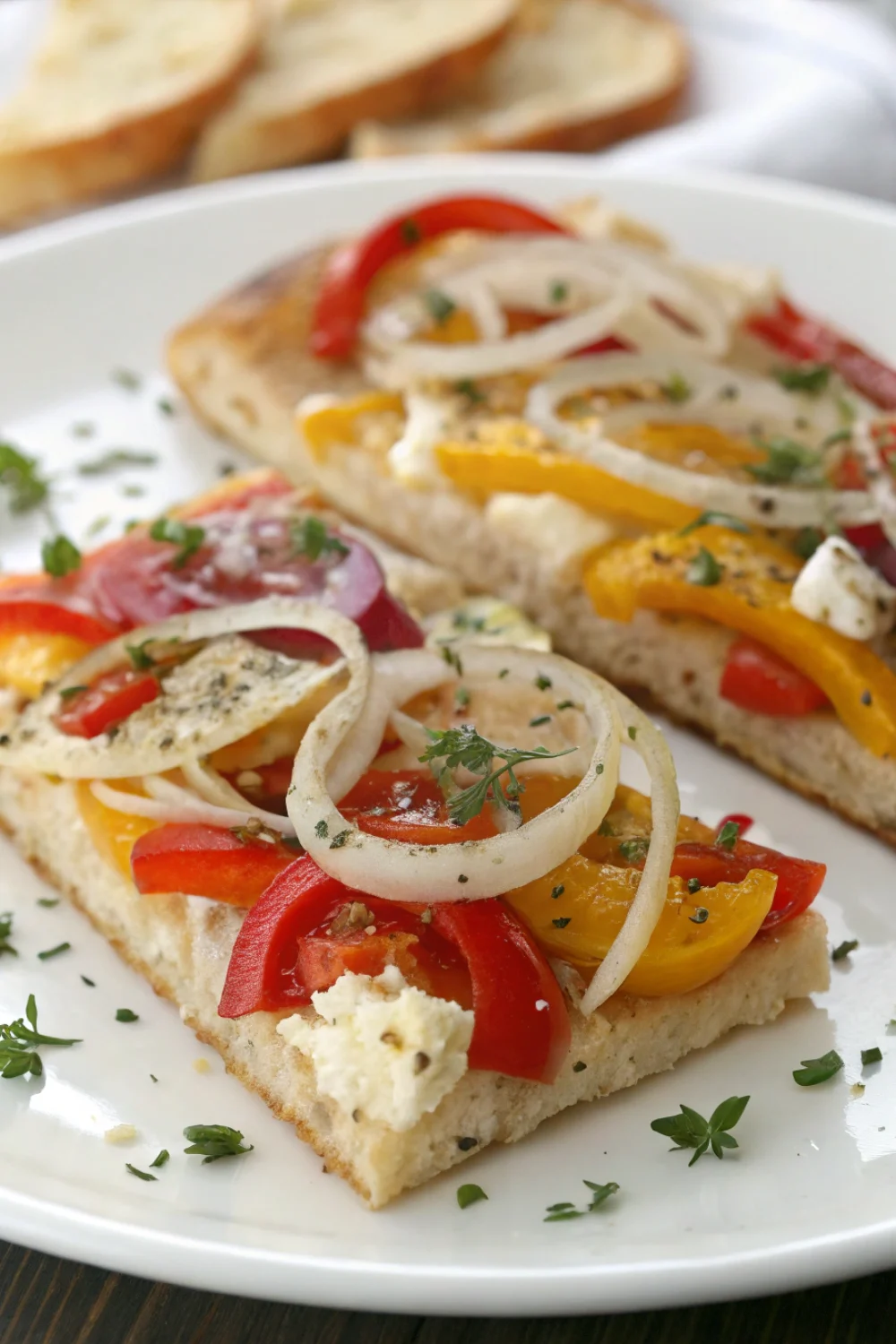Italian Bell Pepper and Onion Scarpaccia