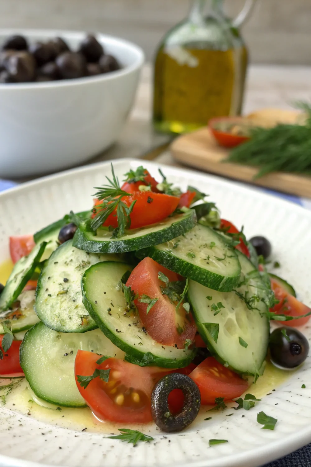 Marinated Cucumber Tomato Salad