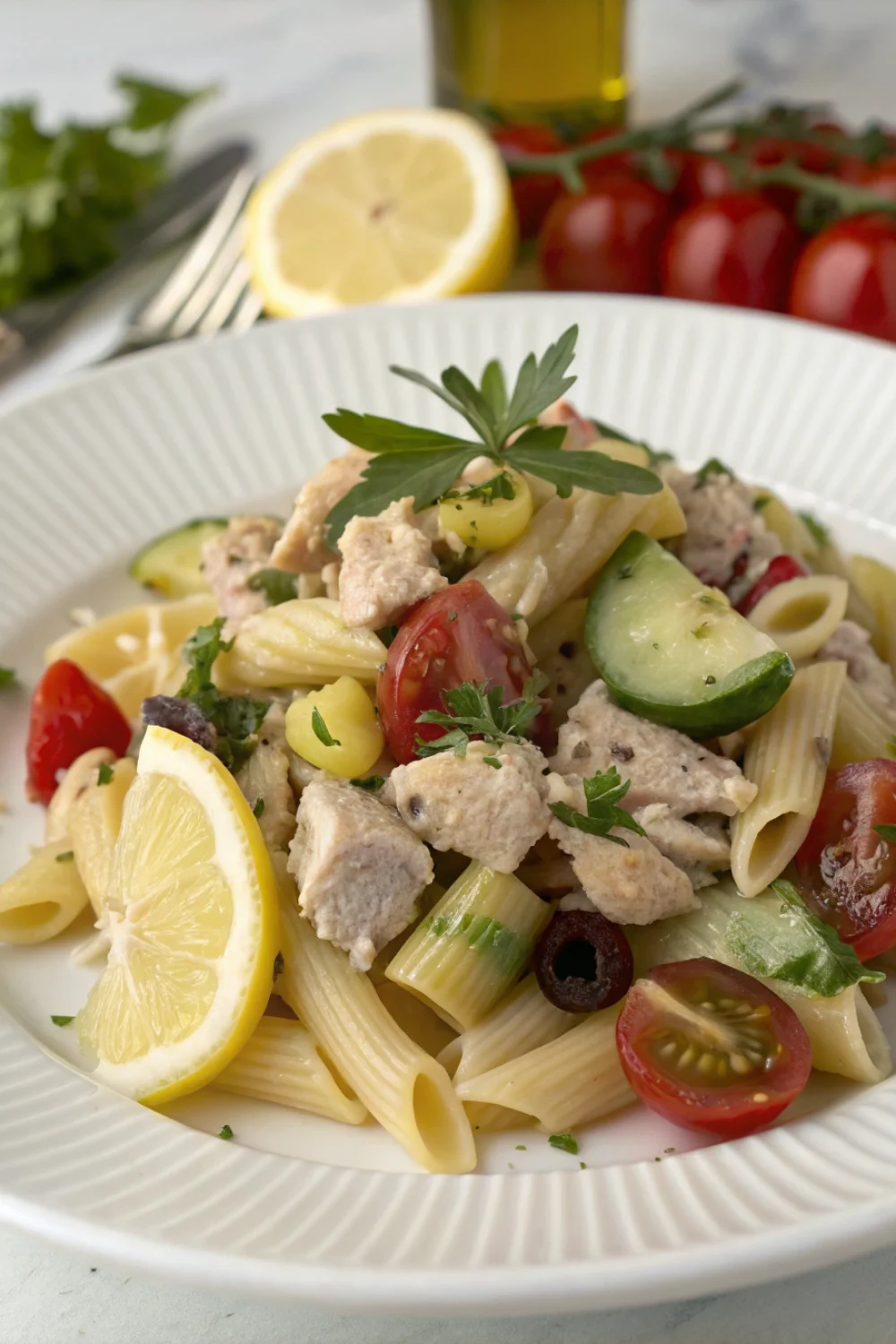 Pantry Tuna Pasta Salad