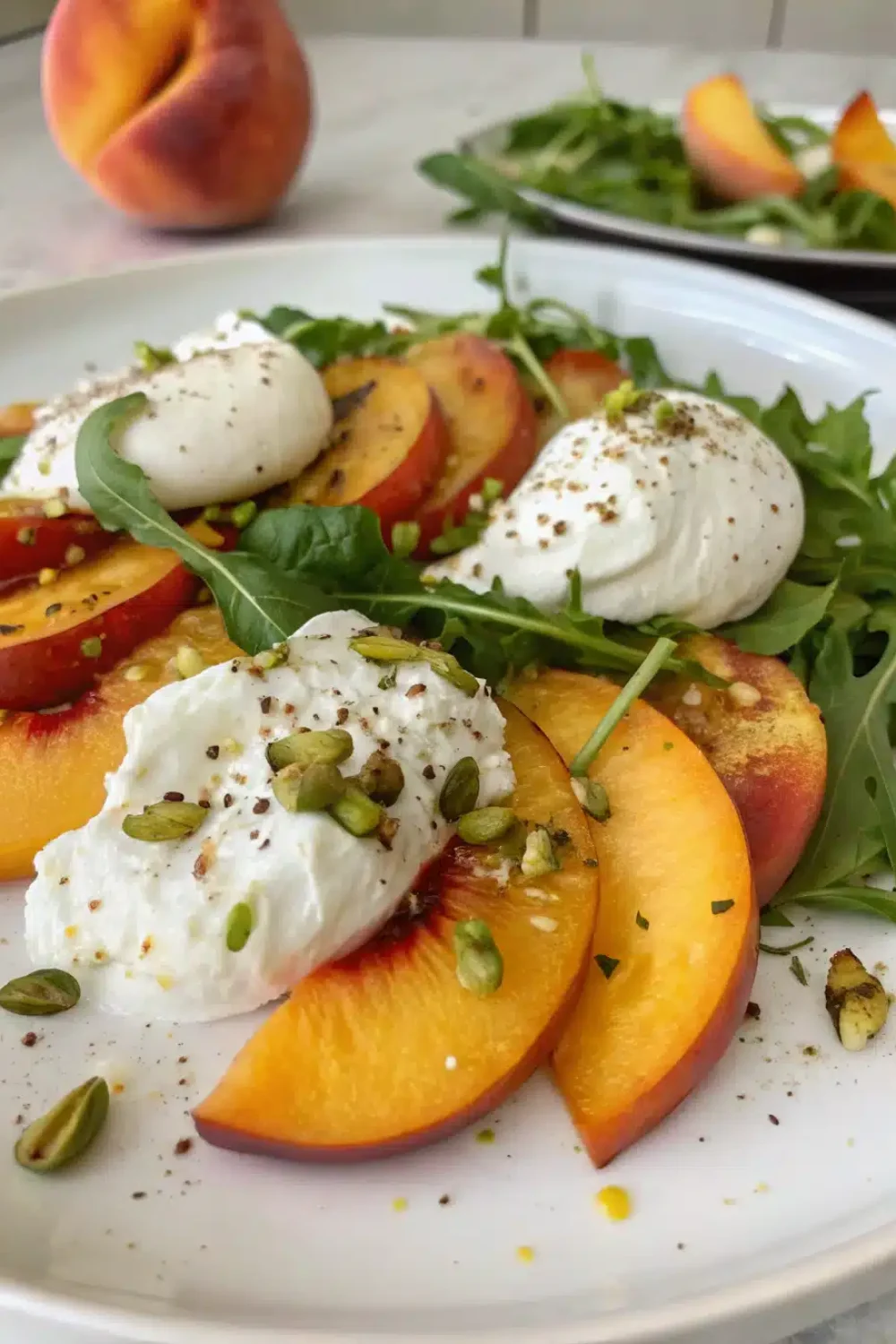 Peach Burrata Salad