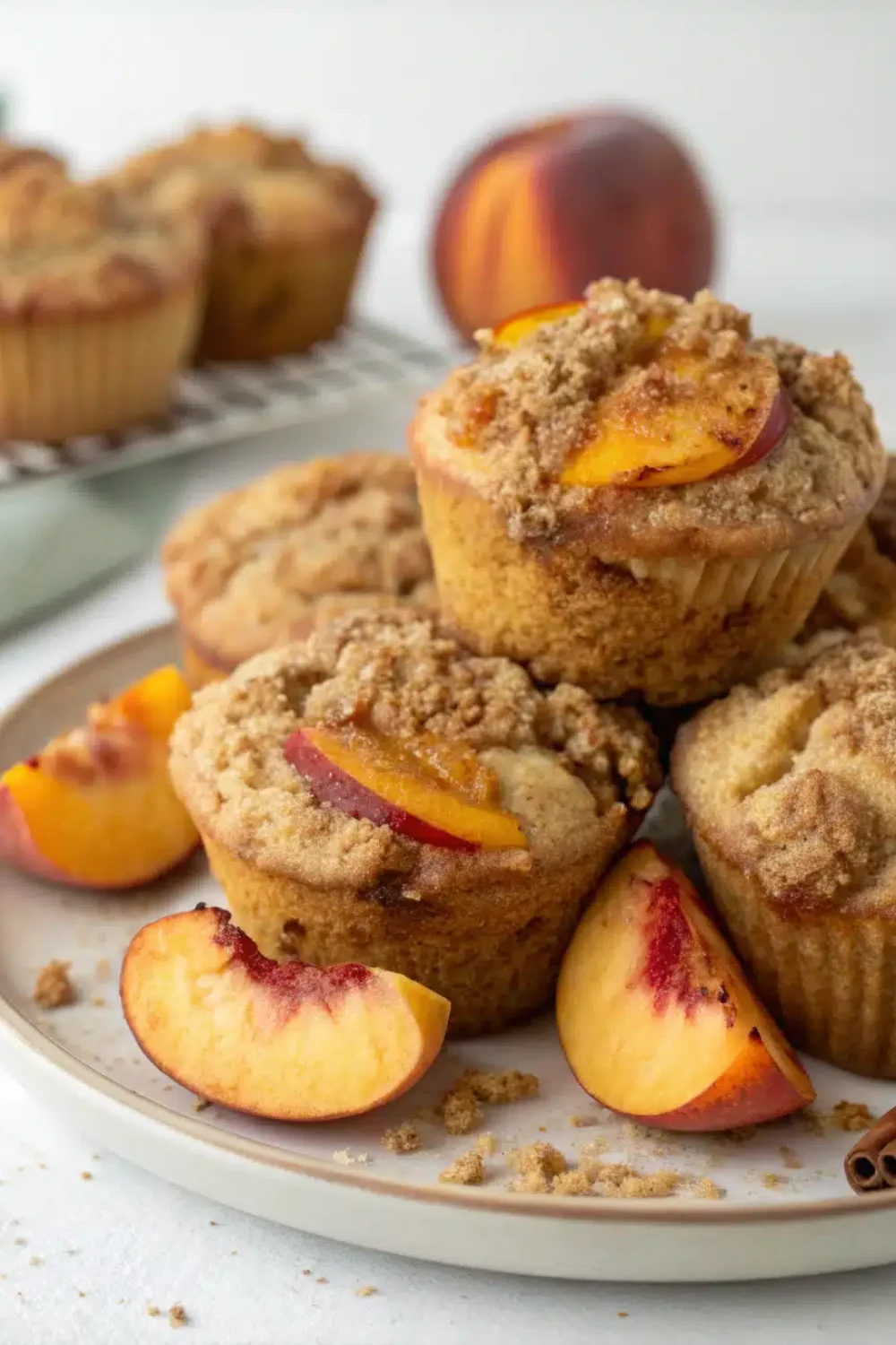 Peach Streusel Muffins