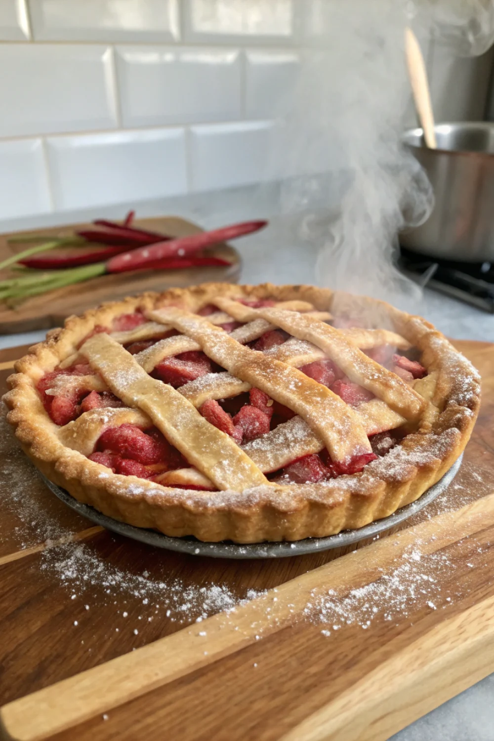 Perfect Old-Fashioned Rhubarb Pie