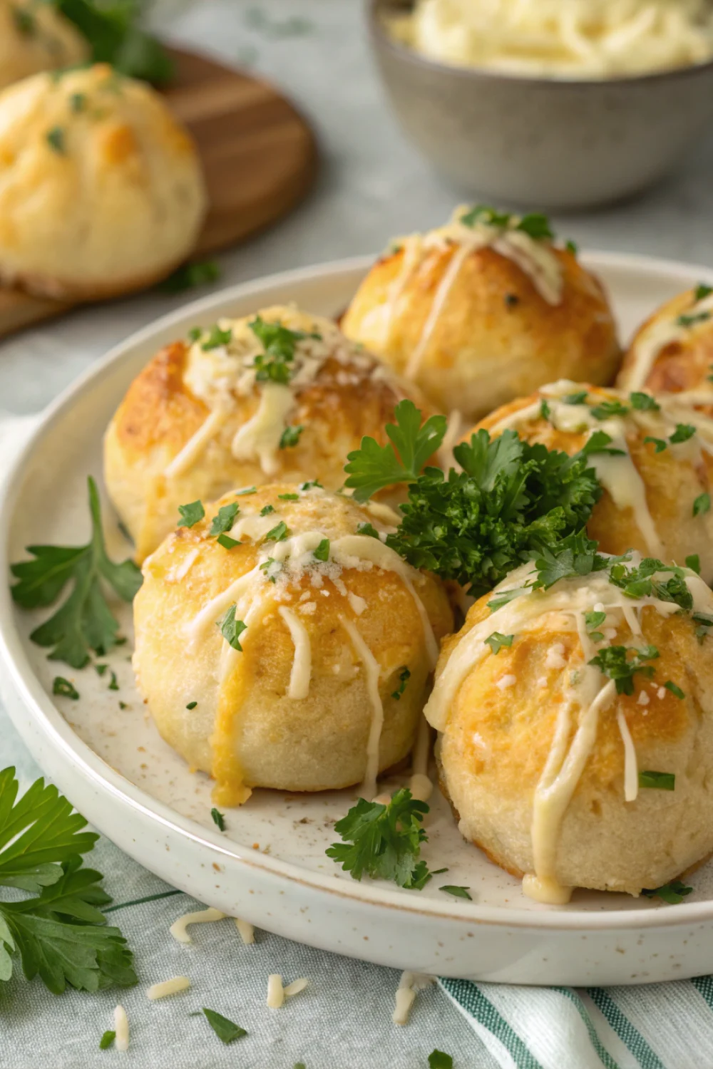 Pillsbury Biscuit Garlic Butter Cheese Bombs