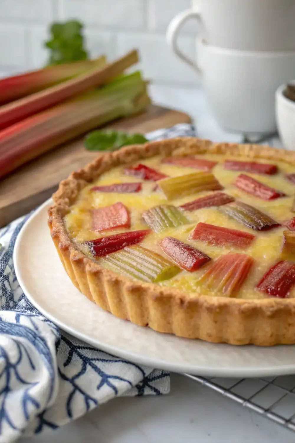 Rhubarb Custard Pie