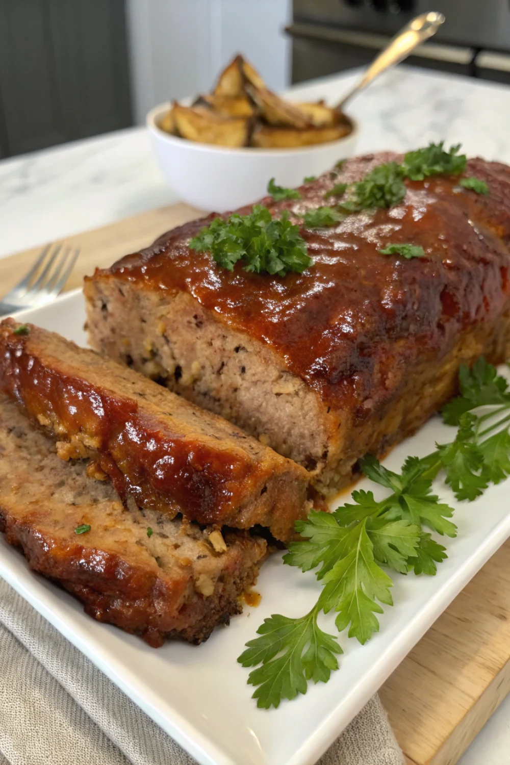 Savory Meatloaf with Brown Sugar