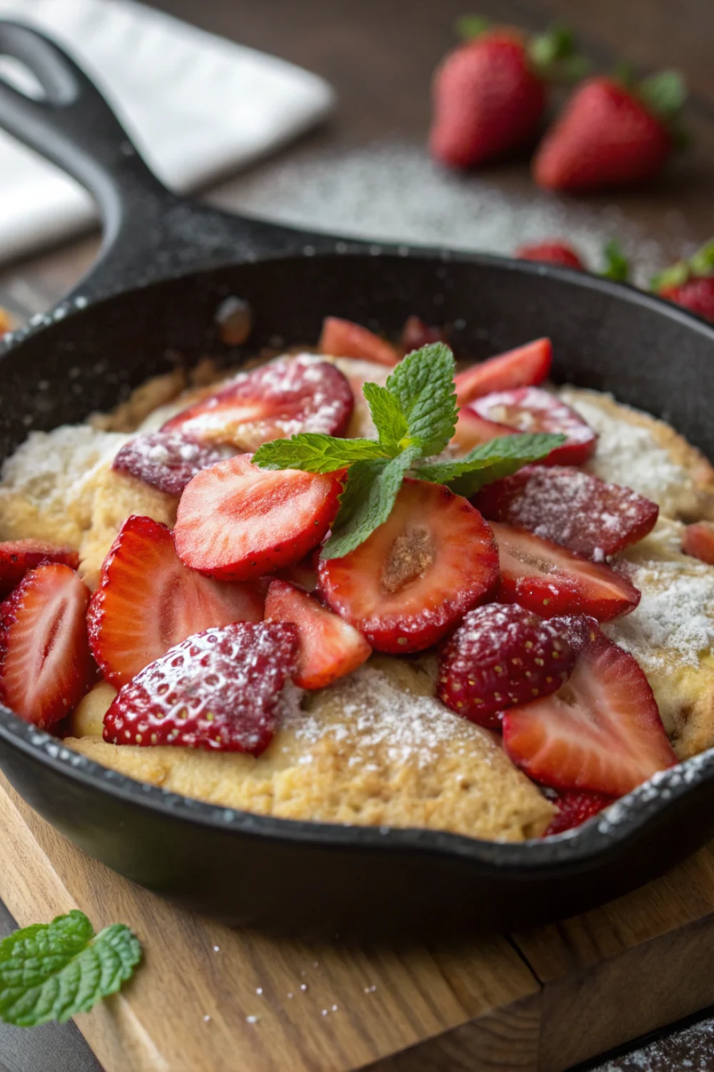 Skillet Strawberry Shortcake
